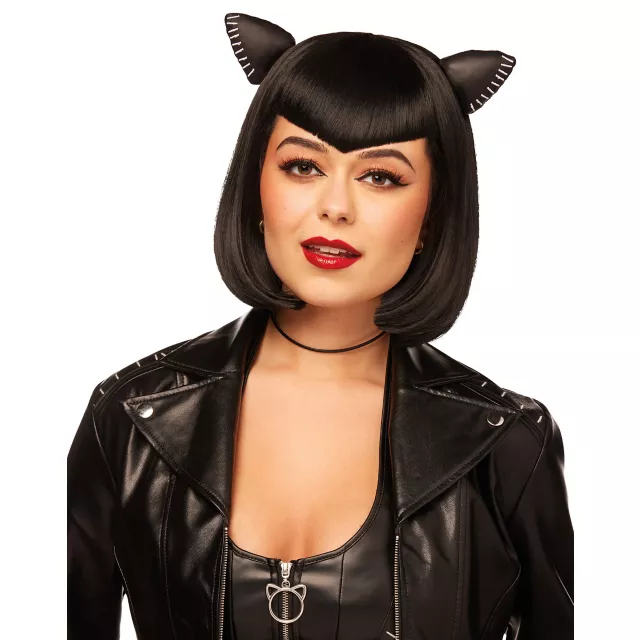 Catwoman Wig with Cat Ears - DC Villains