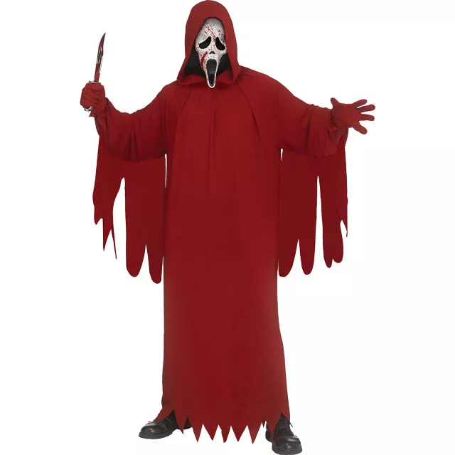 Adult Crimson Ghost Face Robe Costume