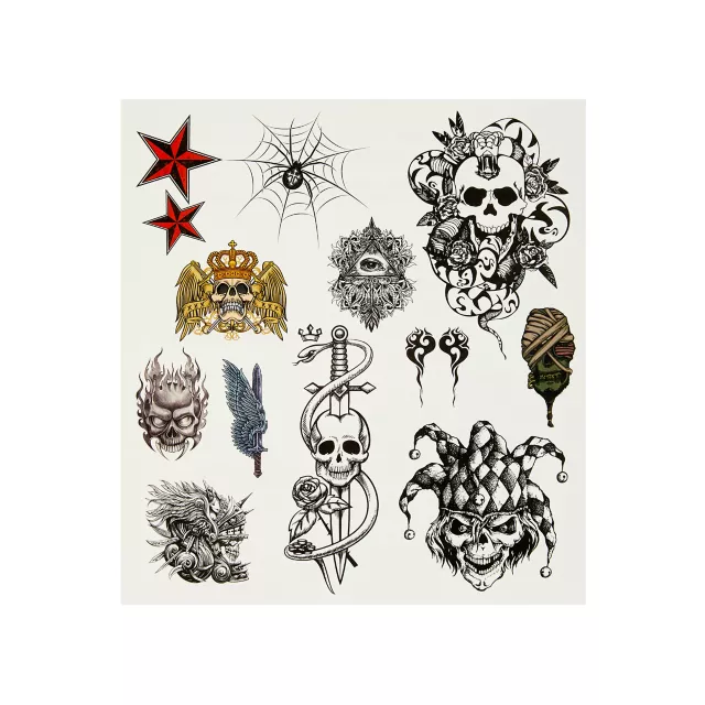 Wicked Midnight Temporary Tattoos