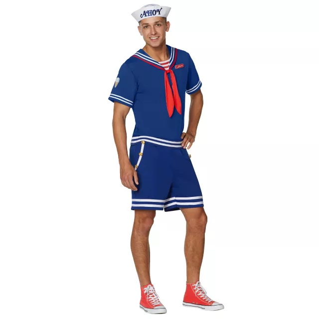 Adult Steve Scoops Ahoy Costume - Stranger Things