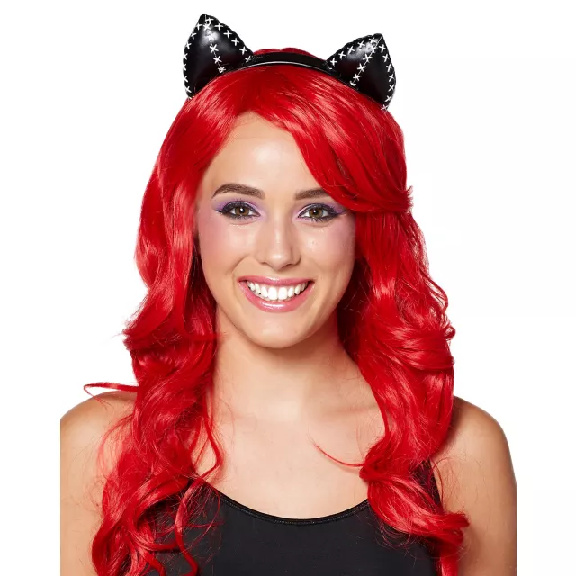 Stitched Cat Ear Headband
