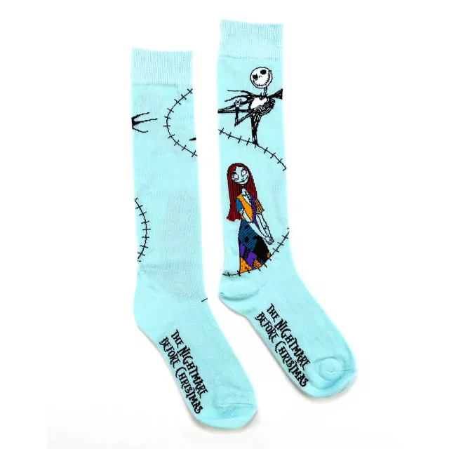 Stitched Sally Knee High Socks - The Nightmare Before Christmas