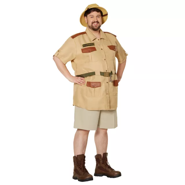 Adult Men's Zookeeper Plus Size Costume