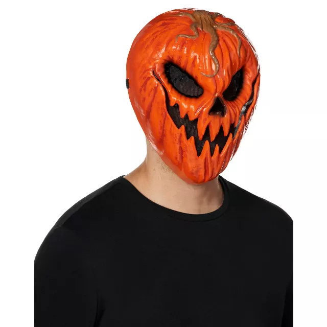 Evil Jack-O-Lantern Half Mask
