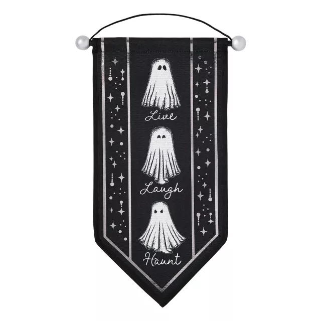Ghost Live Laugh Haunt Banner