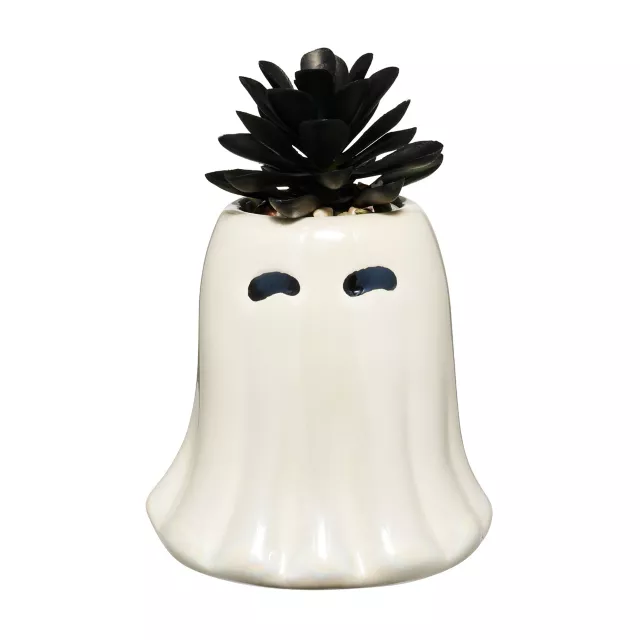 White Ghost Faux Succulent