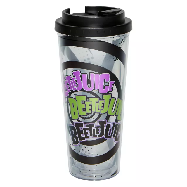 Spiral Beetlejuice Travel Tumbler