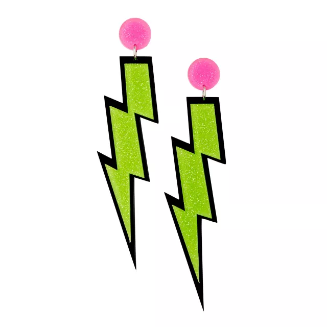 Lightning Bolt Dangle Earrings