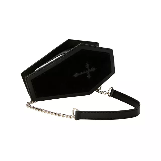 Black Coffin Crossbody Bag