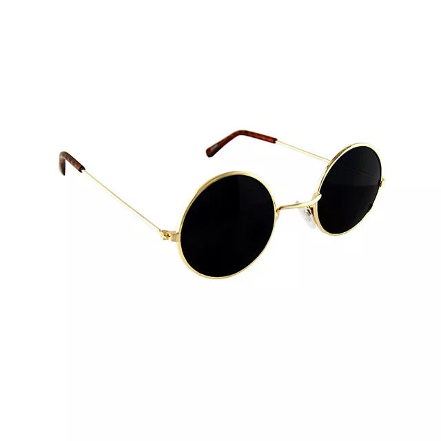 Gold Round Sunglasses