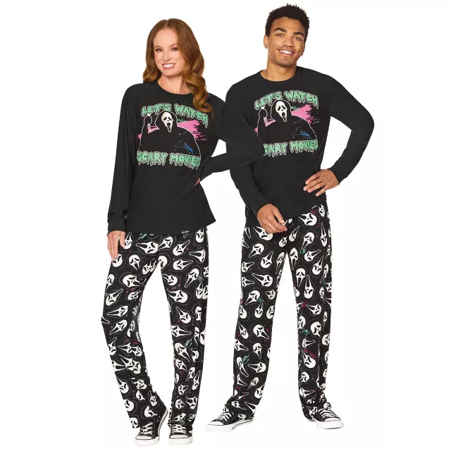 Adult Ghost Face Scary Movie Pajama Set