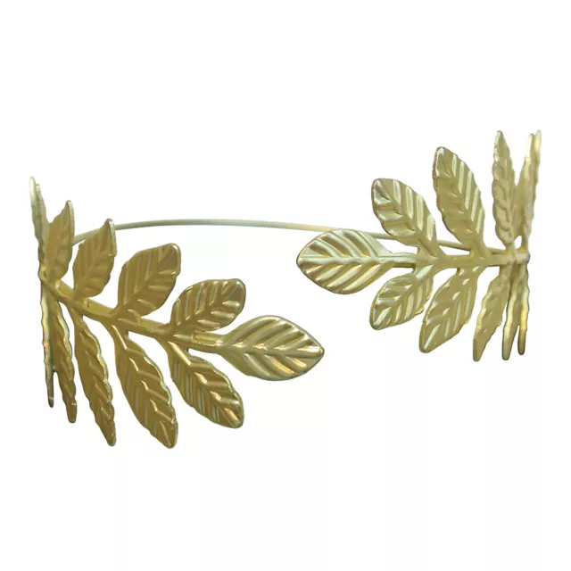 Goldtone Leaf Arm Cuff
