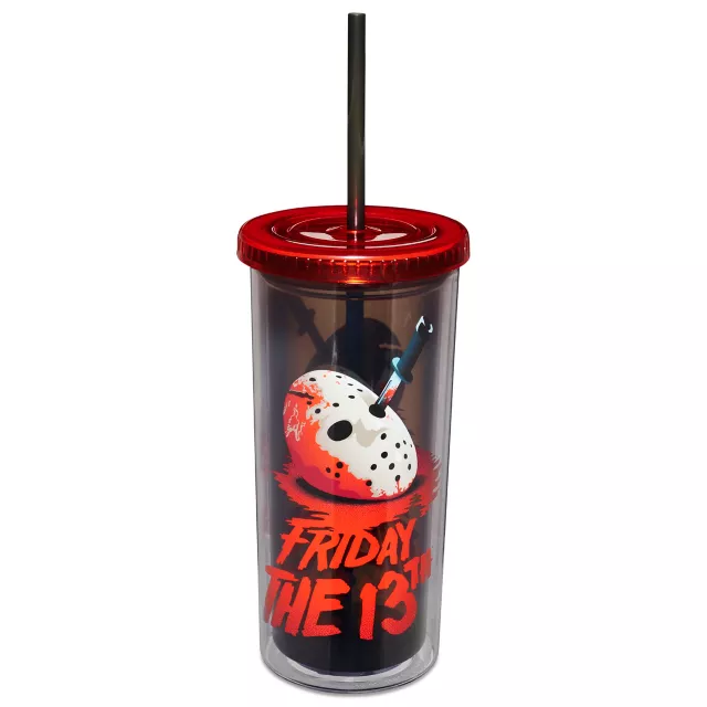 Friday the 13th Cup with Straw 20 oz. - Friday the 13th