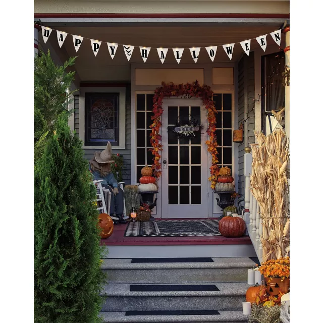 Light-Up Happy Halloween Banner