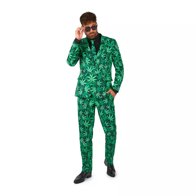 Groovy Green Leaf Suit
