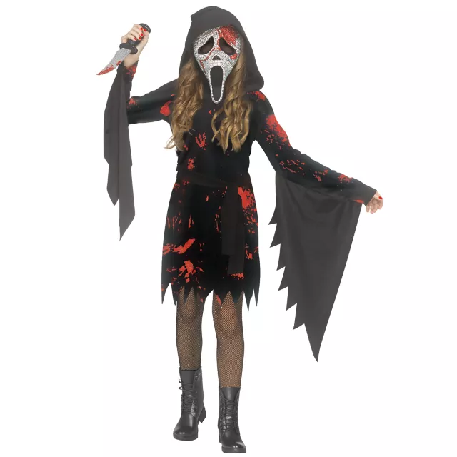Glitter Blood Ghost Face Costume