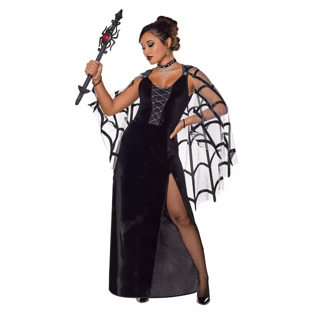 Adult Web of Lies Widow Dress Costume