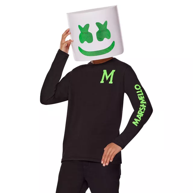 Kids Glow in the Dark Marshmello Costume Kit