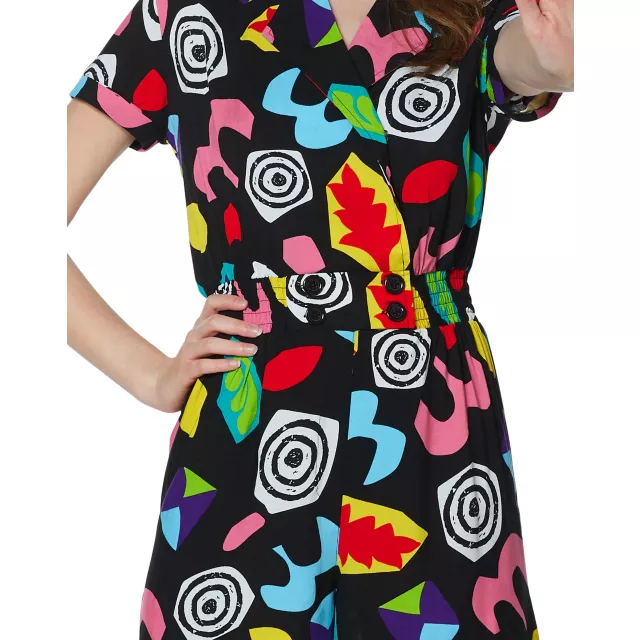 Adult Eleven Geometric Romper - Stranger Things
