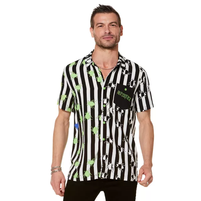 Beetlejuice Spider Button Down Shirt