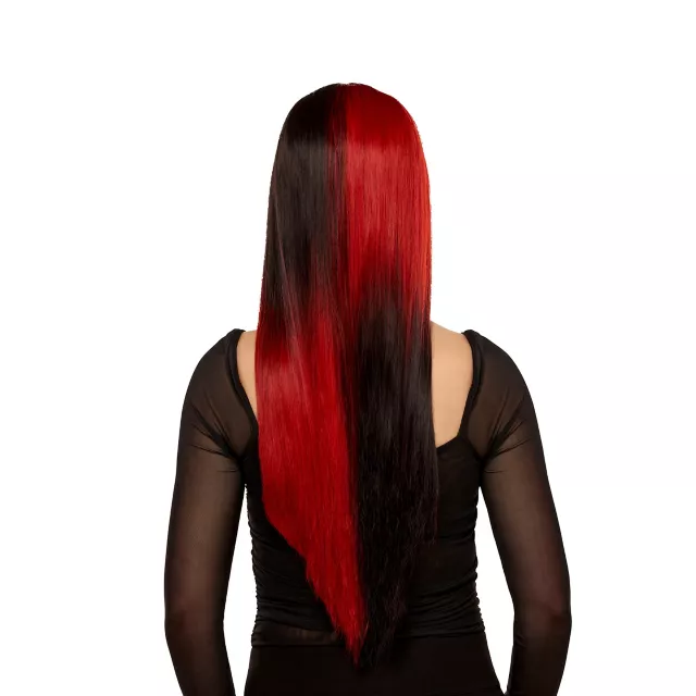 Red and Black Dip Wig