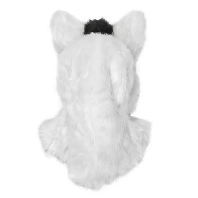 Gray Fox Furry Head Full Mask