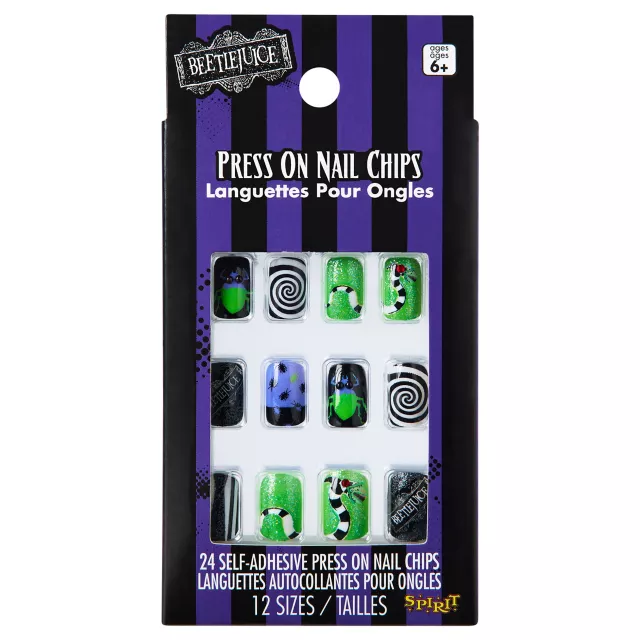 Kids Beetlejuice Press On Nails