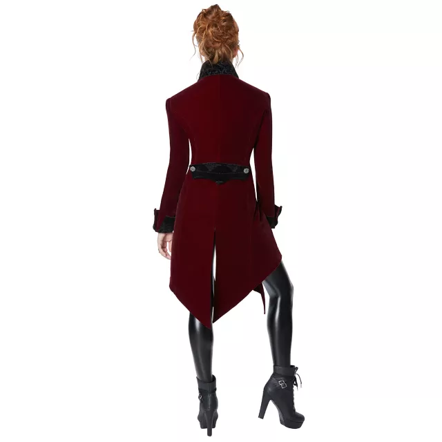 Adult Burgundy Vampire Jacket
