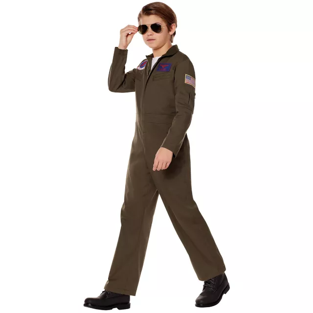 Kids Top Gun Jumpsuit Costume