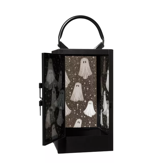 Black and White Glass Ghost Lantern