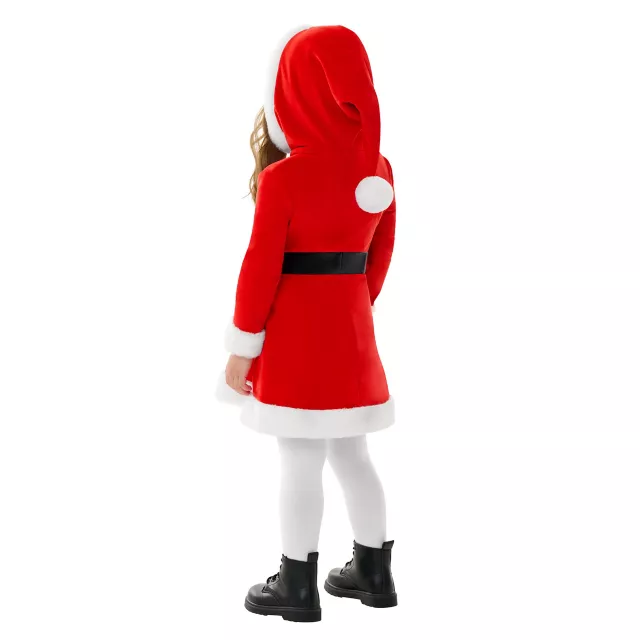 Toddler Santa Hooded Dress Costume