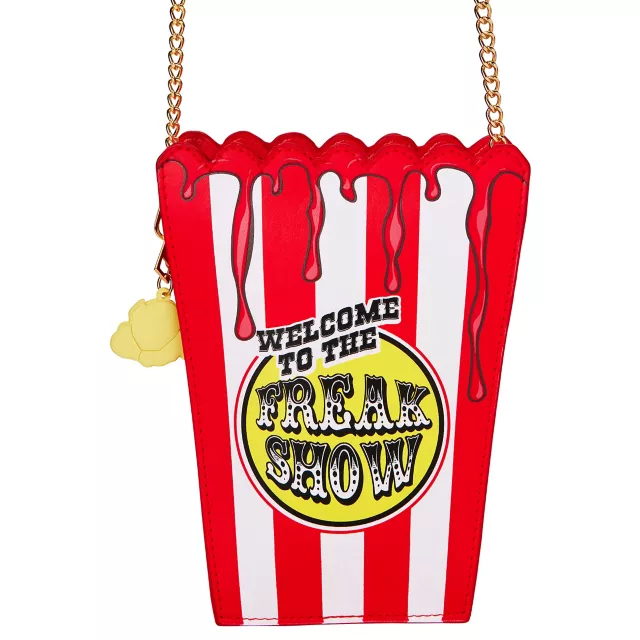 Scary Clown Popcorn Crossbody Bag