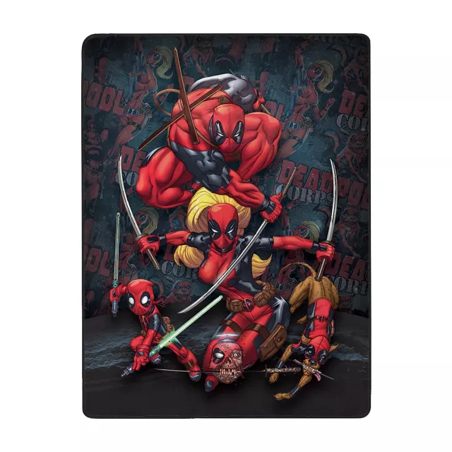 Deadpool Family Fleece Blanket