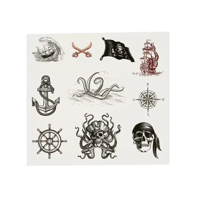 Pirate Temporary Tattoos