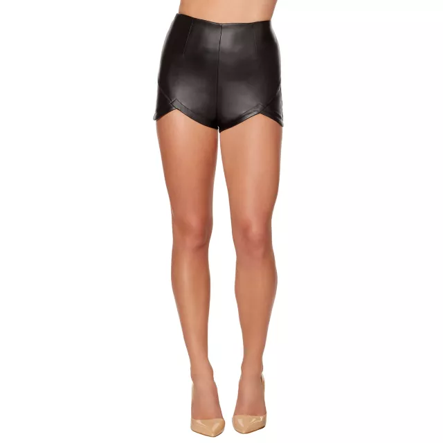 Faux Leather Shorts