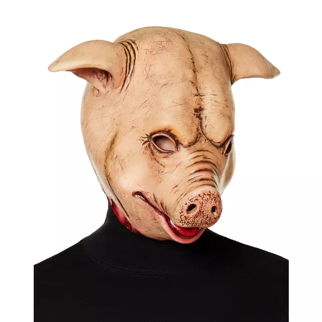 Severed Pig Head Full Mask