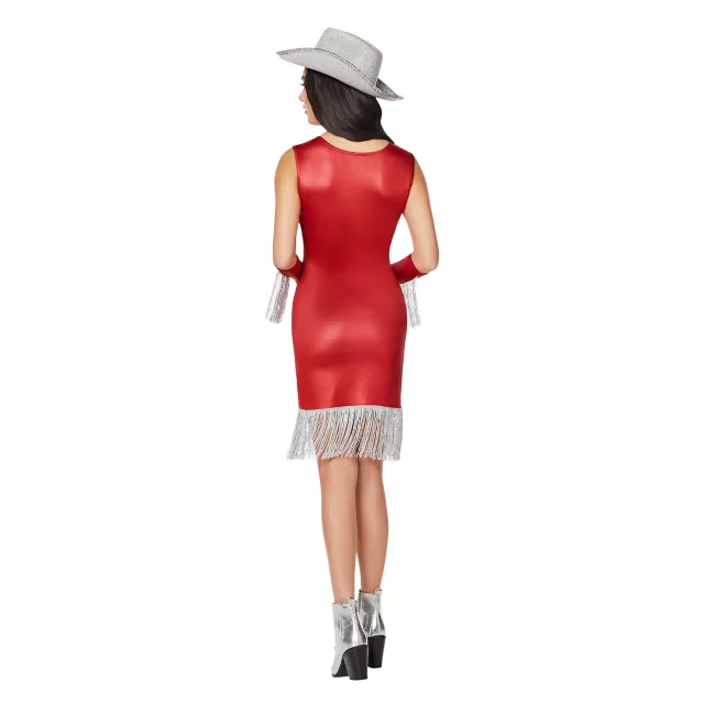 Adult Red Cowgirl Dress Costume