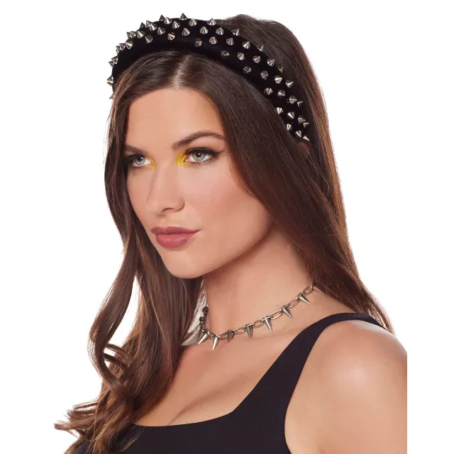 Studded Black Headband