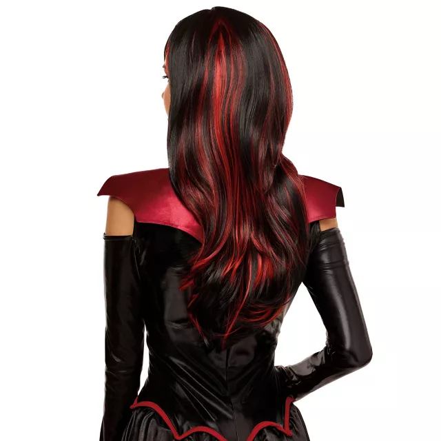 Red and Black Vampiress Wig