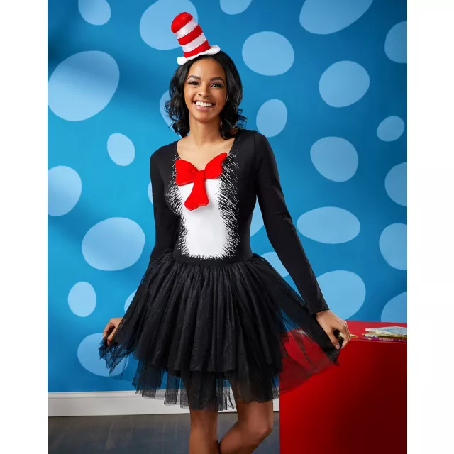 Adult Cat in the Hat Tutu Dress - Dr. Seuss