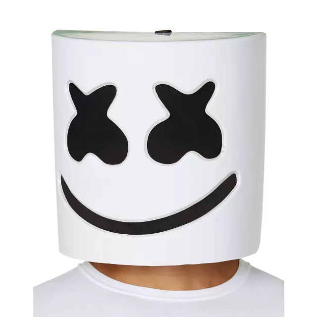 Adult Light-Up LED Marshmello Half Mask