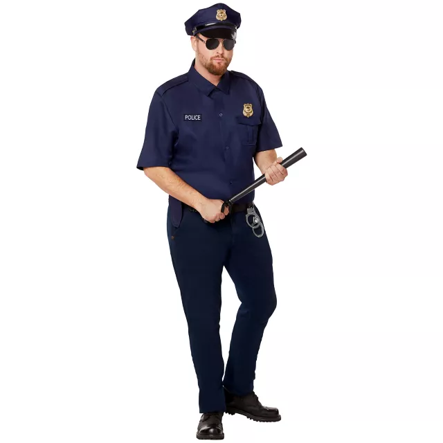 Adult Cop Plus Size Costume Kit