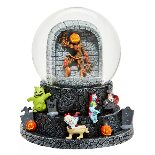 Light-Up Jack Skellington Pumpkin King Snow Globe - The Nightmare Before Christmas