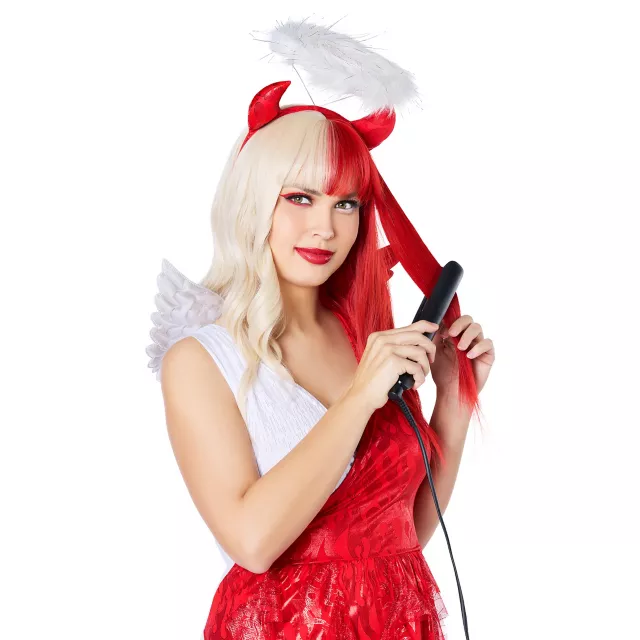 Heat Resistant Angel and Devil Split Wig