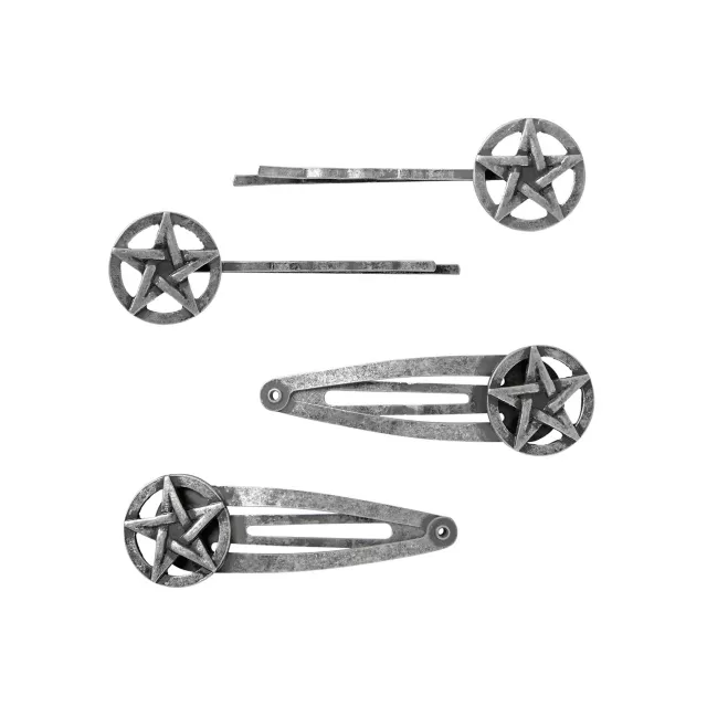 Pentagram Hair Clips