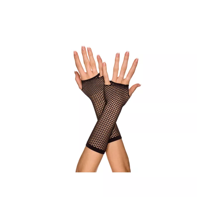 Mini Dimaond Net Black Child Gloves