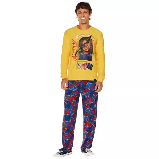 Adult Chucky Slashed Pajama Set