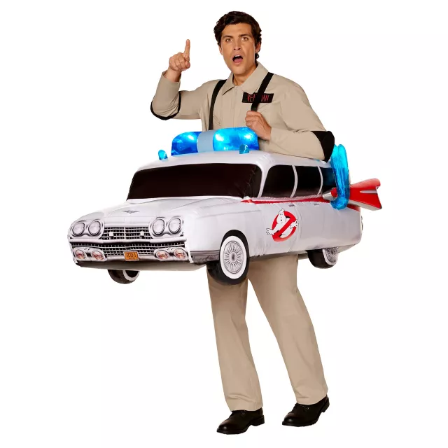Adult Light-Up Ecto-1 Inflatable Ride-Along Costume - Ghostbusters