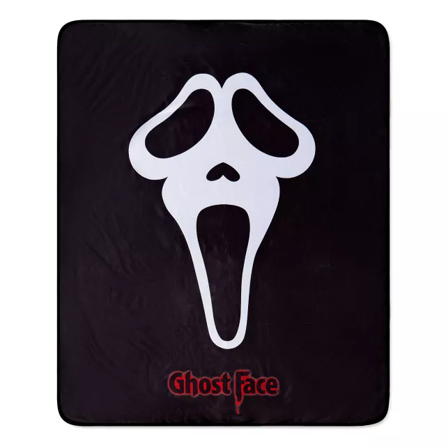 Ghost Face Mask Fleece Blanket