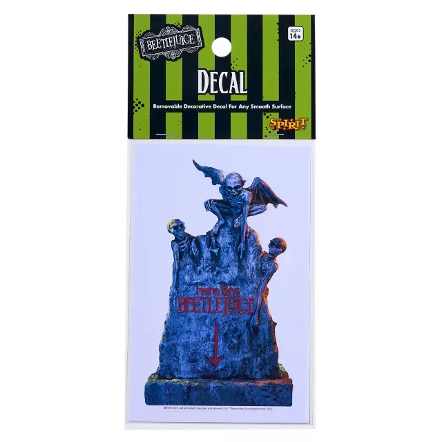 Here Lies Beetlejuice Tombstone Decal